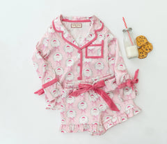 Satin Loungewear Set - Sugarplum Santa (Pre-Order)