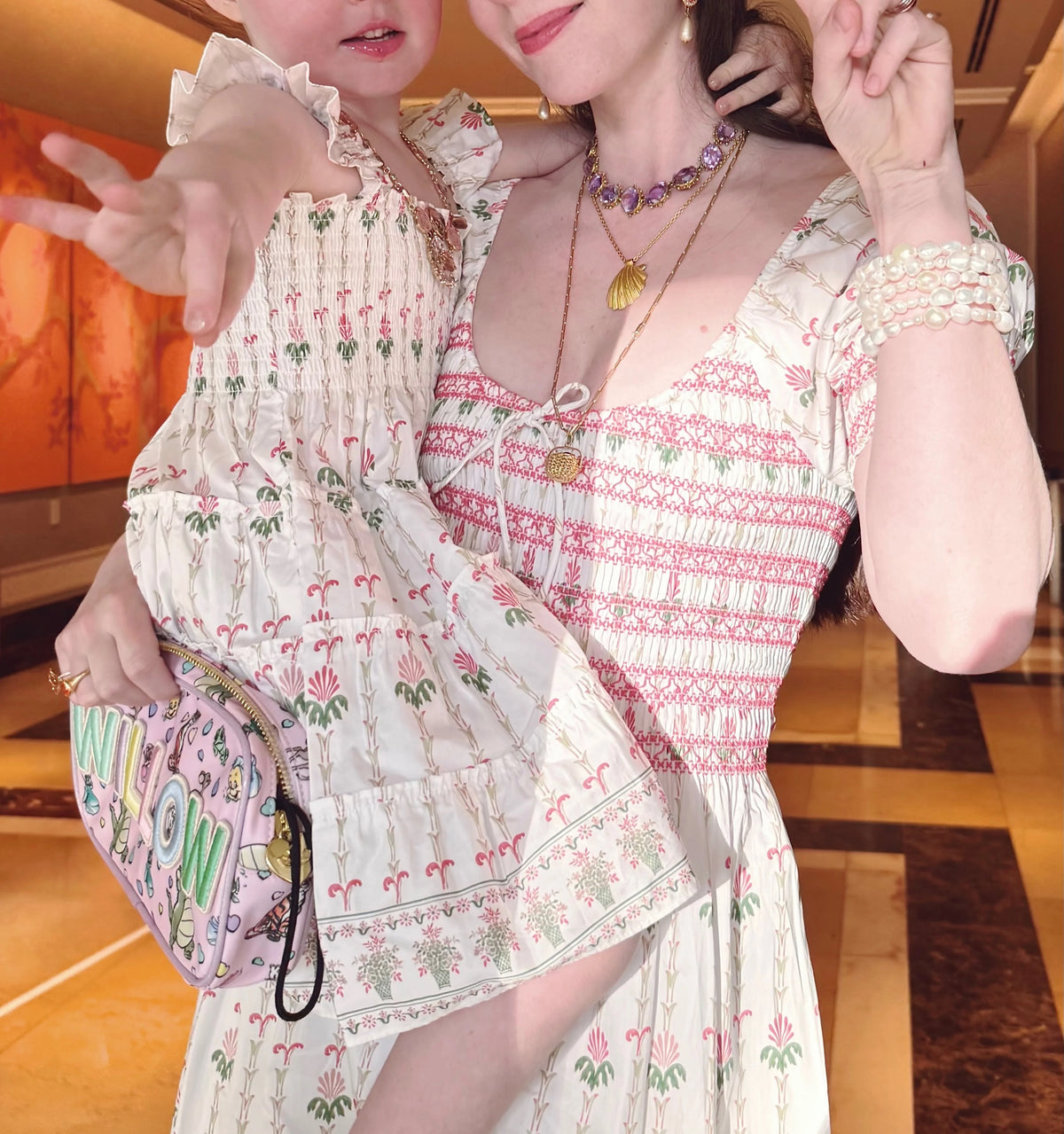 CouturebudThe Tiny Ellie Nap Dress - White Trailing Fern