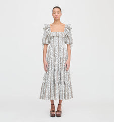 Couturebud The Corinne Nap Dress - Mocha Provence Floral