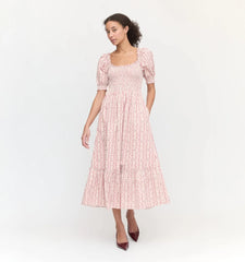 Couturebud The Louisa Nap Dress - Pink Emma Stripe