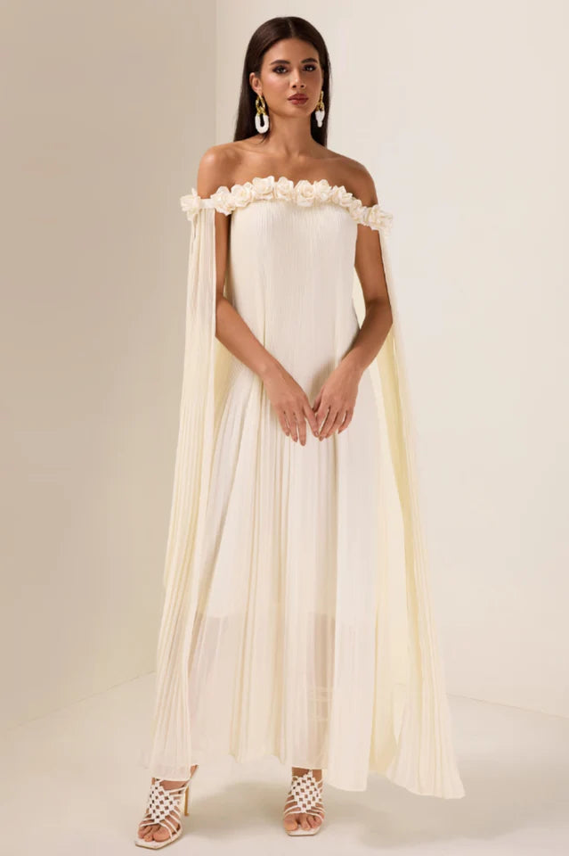 Regina Rosette Detail Maxi Dress