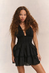 Deanna Heritage Halter Mini Dress