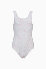 Girls Aldora Blue Floral Swimsuit