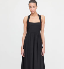 Couturebud The Fleur Midi Dress - Black Jersey