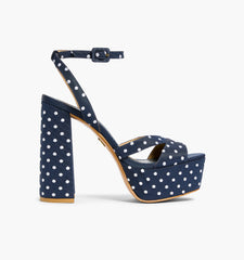 Couturebud The Party Platform - Navy White Dot