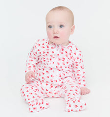 Couturebud The Footie Pajama - Lots of Hearts