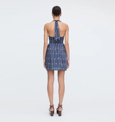 CouturebudThe Fleur Mini Dress - Navy Trailing Fern
