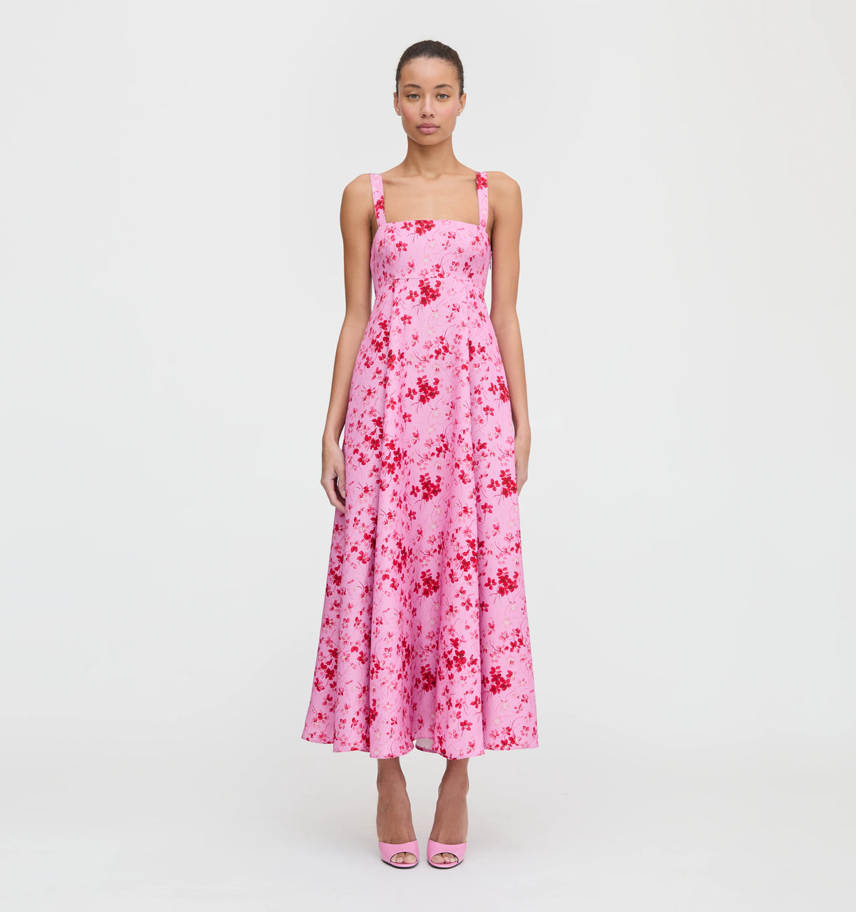 CouturebudThe Rowena Dress - Pink Sweet Peas