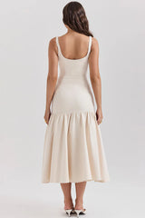 Amore Dropped Waist Midi Dress