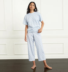 Couturebud The Charlotte Sleep Tee - Floral Stripe