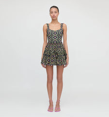 Couturebud The Tessa One Piece - Black Cisco Trellis