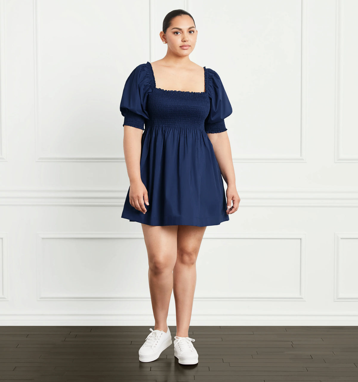 Couturebud The Athena Nap Dress - Navy Cotton
