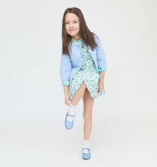 CouturebudThe Hill House x La Coqueta Maribel Girl Jacket - Blue
