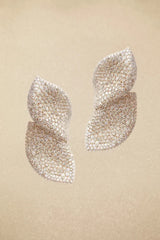 Diamond Leaf Shape Earrings & Ring Set