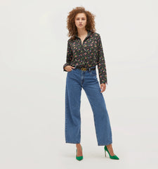 Couturebud The Malone Top - Multi Berry Crepe