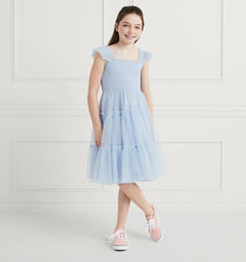Couturebud The Tiny Tulle Ellie Nap Dress - Powder Blue Tulle