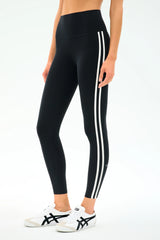 Ella High Waist Airweight 7/8 - Black/White