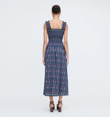 CouturebudThe Delphine Nap Skirt - Navy Trailing Fern