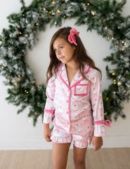 Satin Loungewear Set - Sugarplum Santa (Pre-Order)