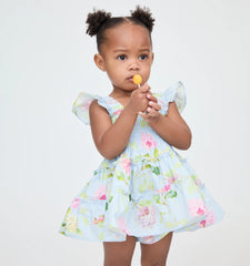 Couturebud The Baby Ellie Nap Dress - Hydrangea Chintz