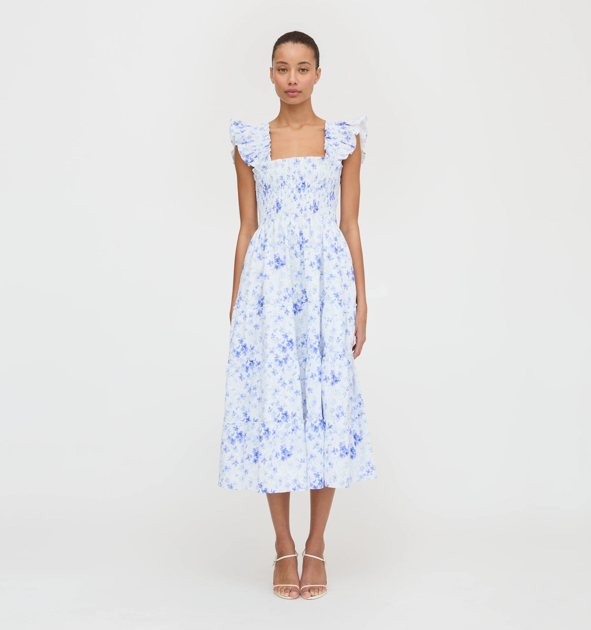 CouturebudThe Ellie Nap Dress - Blue Sweet Peas