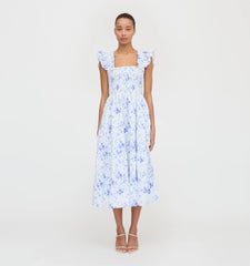 CouturebudThe Ellie Nap Dress - Blue Sweet Peas