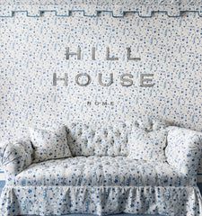 Couturebud The Perry Lumbar Throw Pillow - Blue Botanical