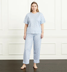 Couturebud The Charlotte Sleep Tee - Floral Stripe