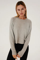 Warm Up Crop Fleece Sweatshirt