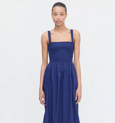 Couturebud The Anjuli Nap Dress - Navy Cotton
