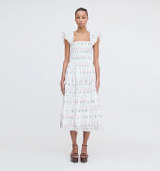 CouturebudThe Ellie Nap Dress - White Trailing Fern