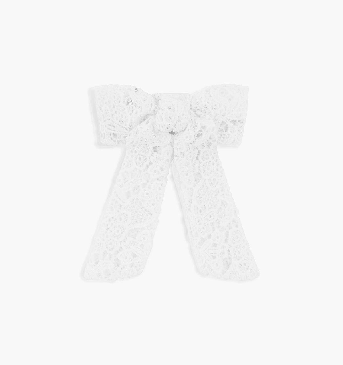Couturebud The Belle Bow - White Lace