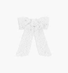 Couturebud The Belle Bow - White Lace