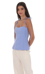 Flare Top in Periwinkle