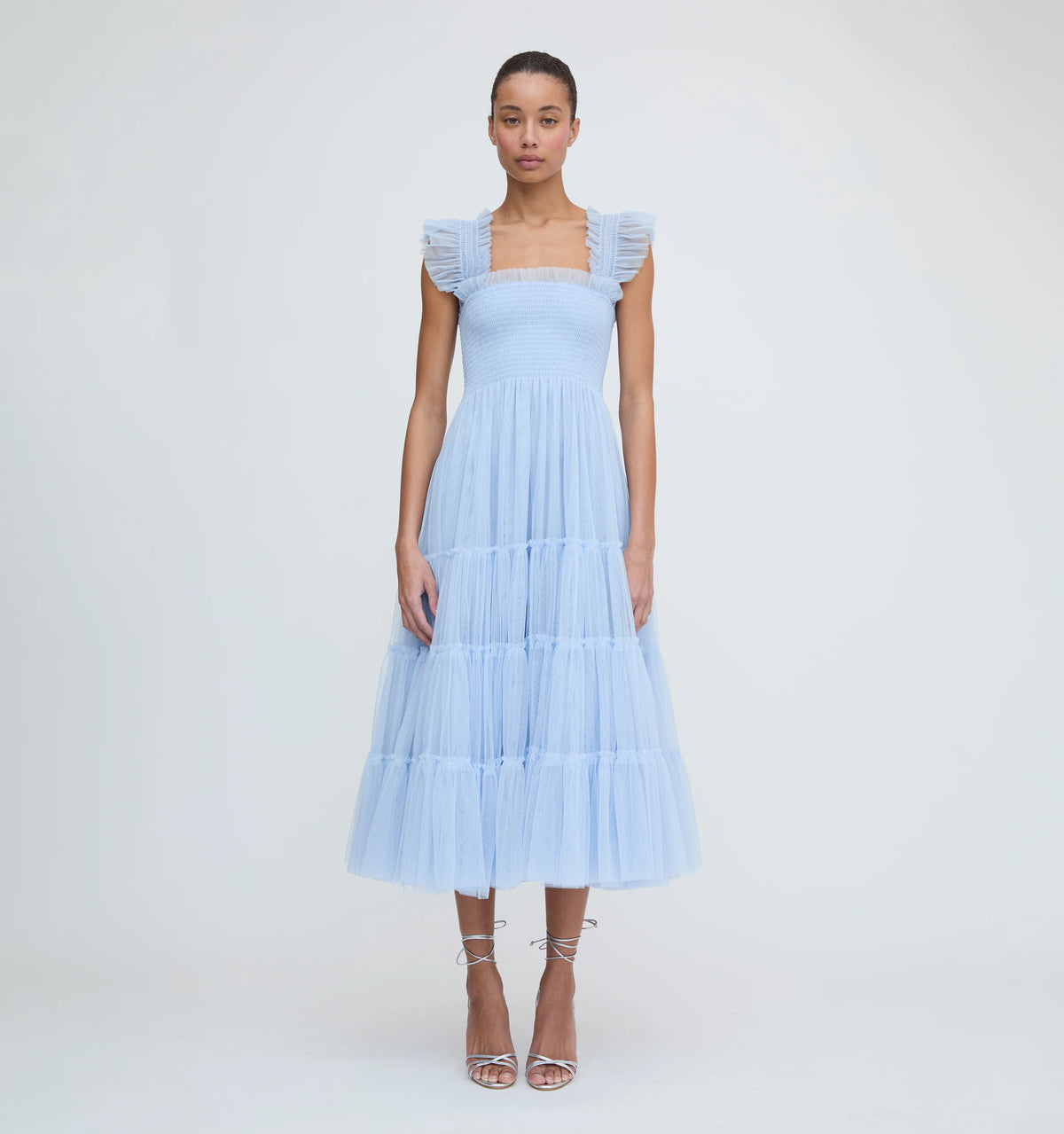 Couturebud The Tulle Ellie Nap Dress - Powder Blue Tulle