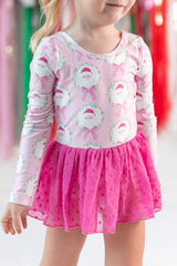 Farrah Clipdot Leotard - Sugarplum Santa
