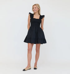 Couturebud The Elizabeth Nap Dress - Black Cotton