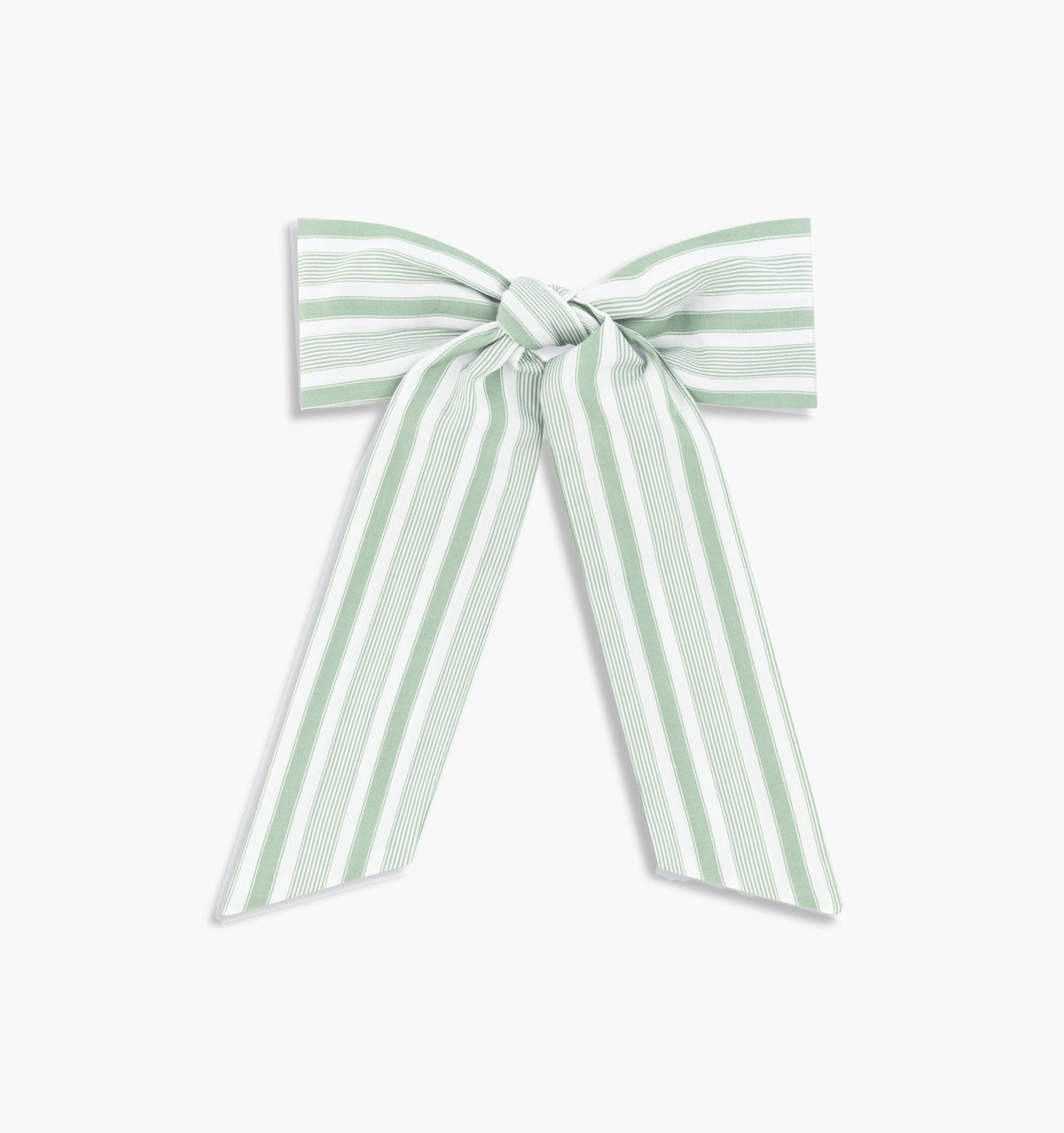 Couturebud The Belle Bow - Apple Green Stripe
