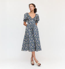 Couturebud The Ophelia Dress - Navy Bluebonnet