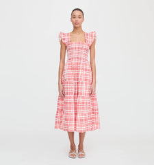 Couturebud The Ellie Nap Dress - Cherry Watercolor Gingham