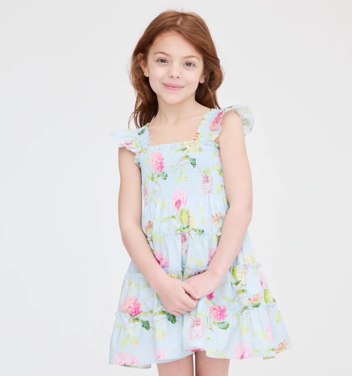 Couturebud The Tiny Ellie Nap Dress - Hydrangea Chintz