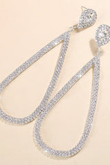 Live A Little Teardrop Rhinestone Earrings