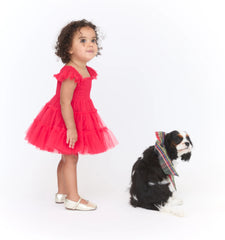 Couturebud The Baby Tulle Ellie Nap Dress - Red Tulle