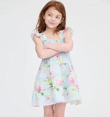 Couturebud The Tiny Ellie Nap Dress - Hydrangea Chintz