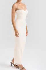 Elinor Cream Tea Frill Lace Midi Dress