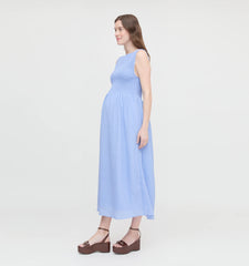 Couturebud The Maternity Cosima Nap Dress - Bluebird