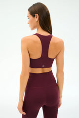 Sara Airweight Bra - Dark Cherry