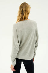 Andie Fleece Sweatshirt - Heather Grey