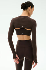 Amelia Airweight Lite Shrug - Dark Chocolate