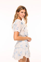 Natasha Upcycled Cotton Mini Dress - SANTA ROSA RIVER